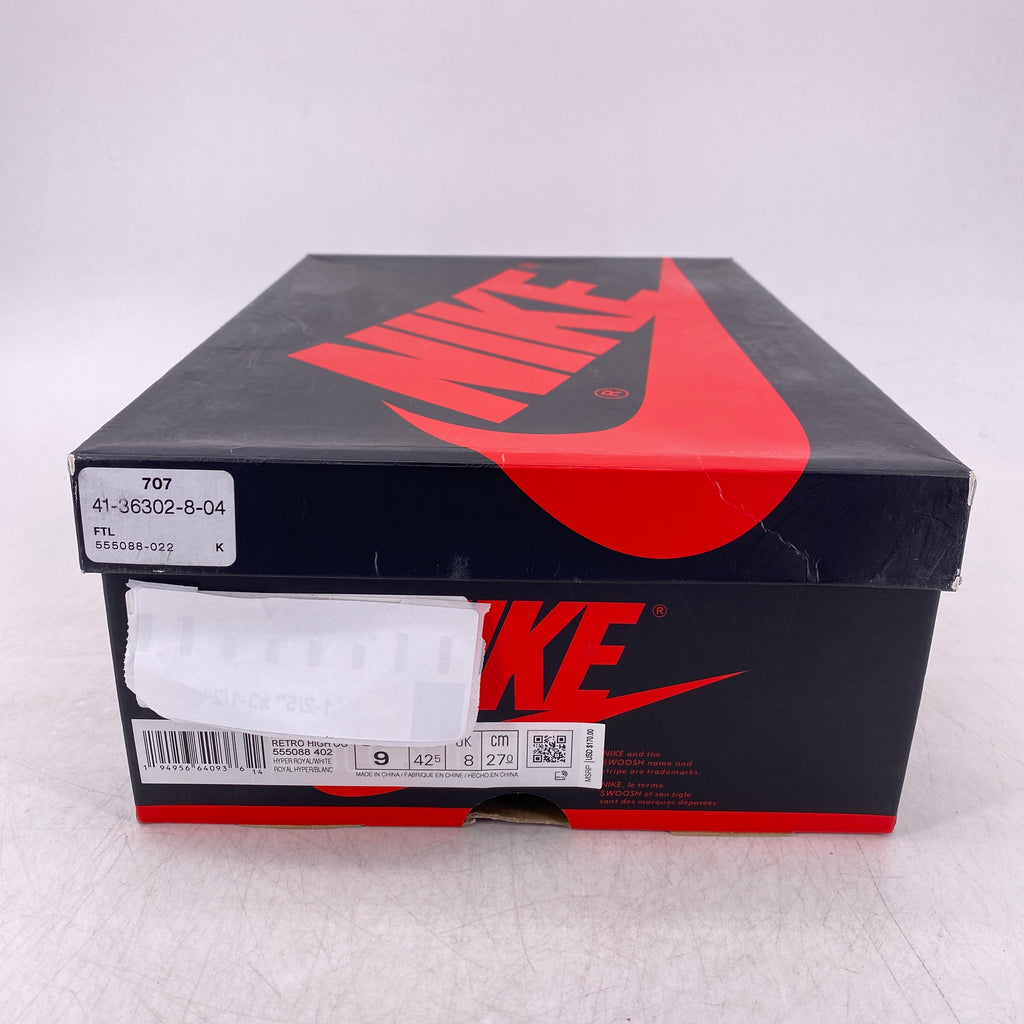 Air Jordan 1 Retro High OG "Hyper Royal Sg" 2021 New Size 9