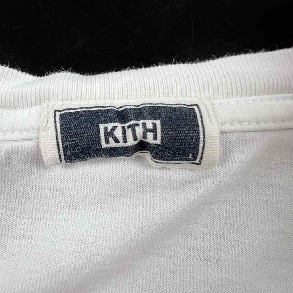 Kith T-Shirt "HIGH STAKES" White Used Size L