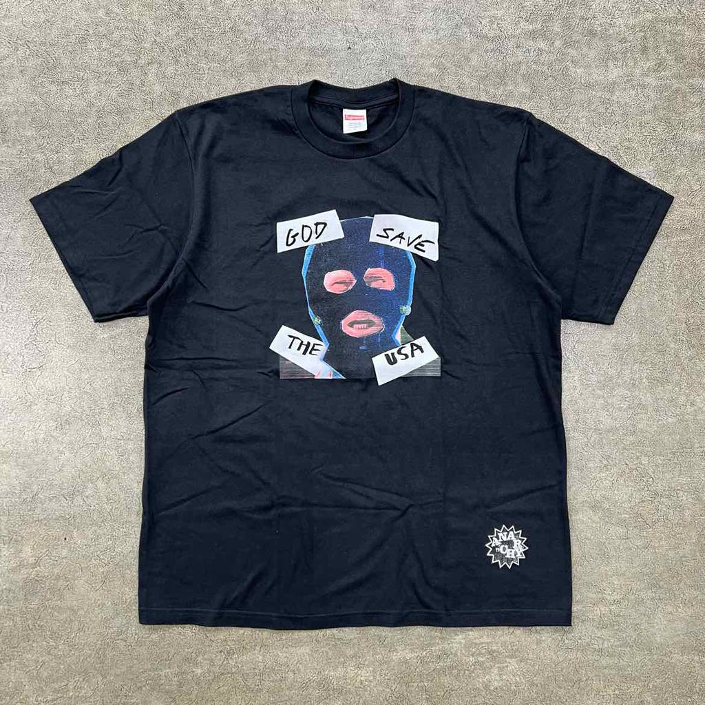 Supreme T-Shirt "GOD SAVE US" Black New Size L