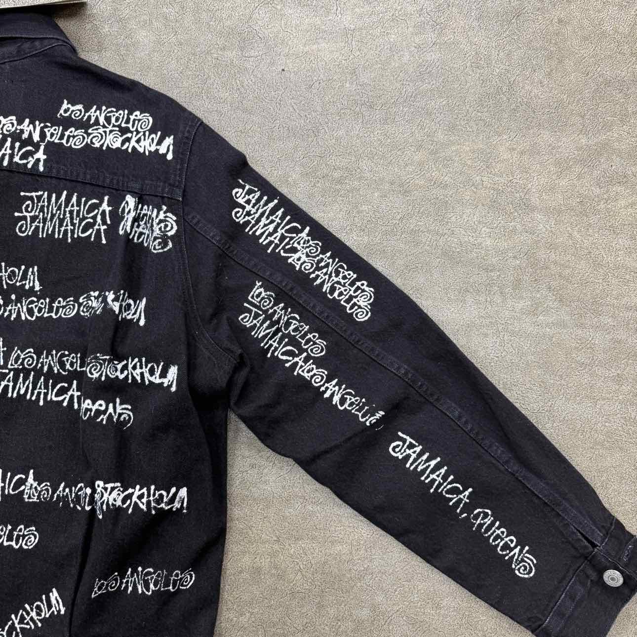 Denim Tears Denim Jacket "STUSSY X OUR LEGACY" Black Used Size L