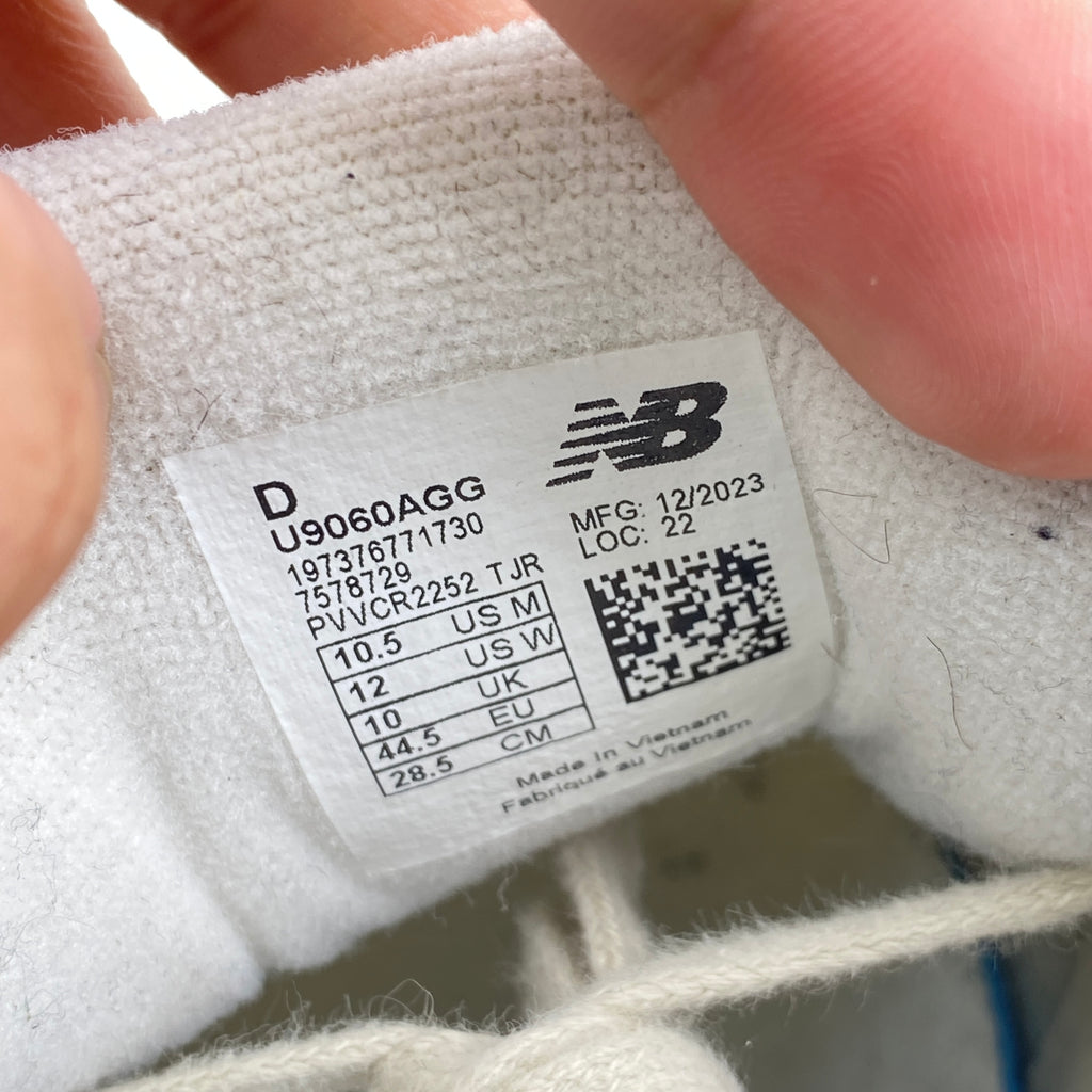 New Balance 9060 "White Green" 2024 Used Size 10.5