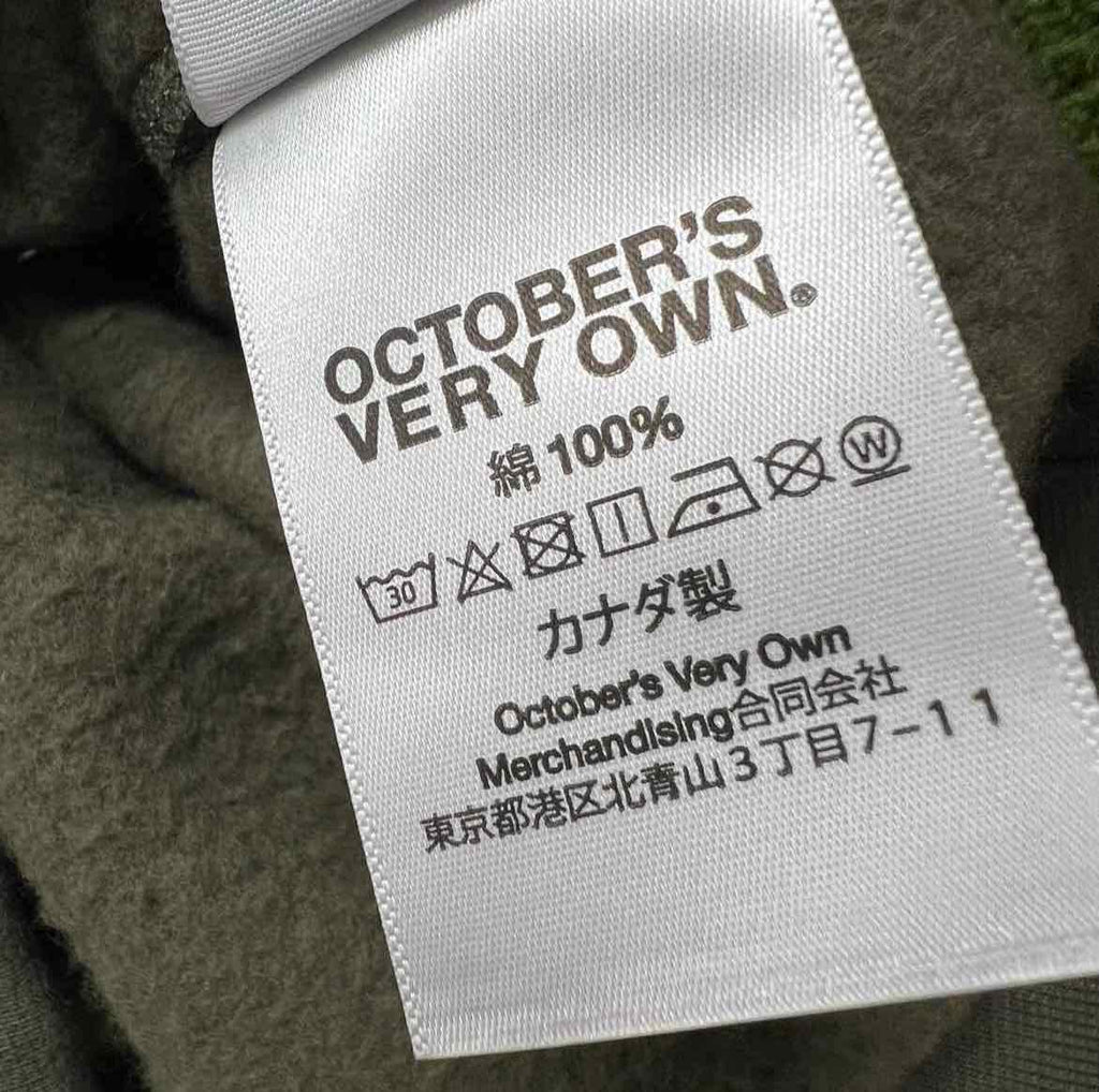 OVO Hoodie "SURPLUS FLOWER" Olive New Size M
