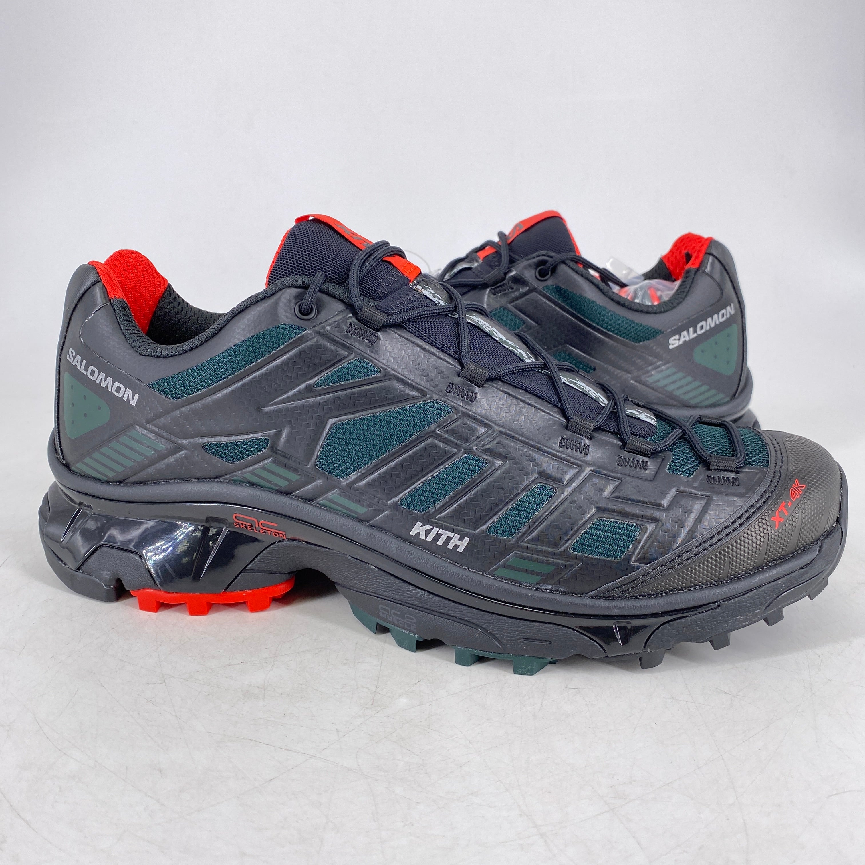 L47772300 KITH Salomon XT-4K Black Scarab Fiery Red (Men's