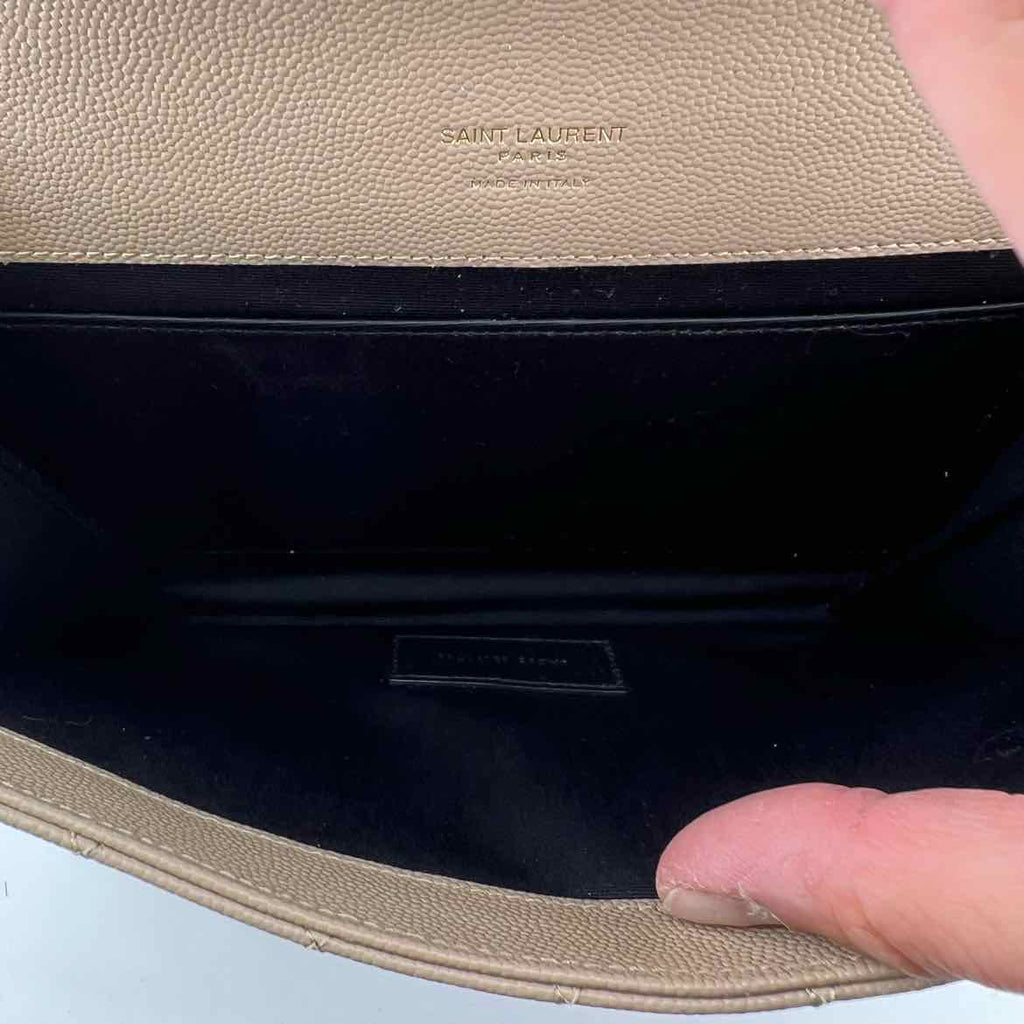 Saint Laurent Bag "QUILTED ENVELOPE FLAP" New Tan