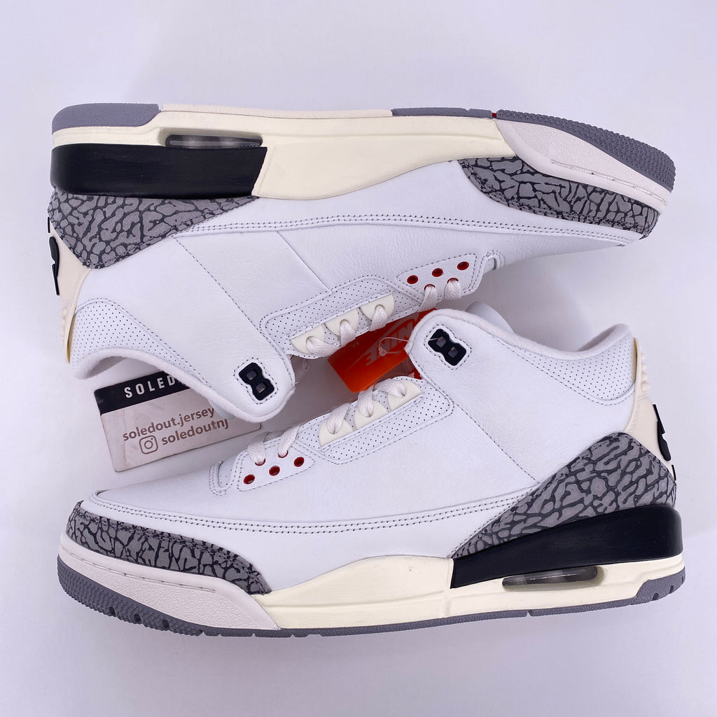 Air Jordan 3 Retro "White Cement Reimagined" 2023 New Size 8.5