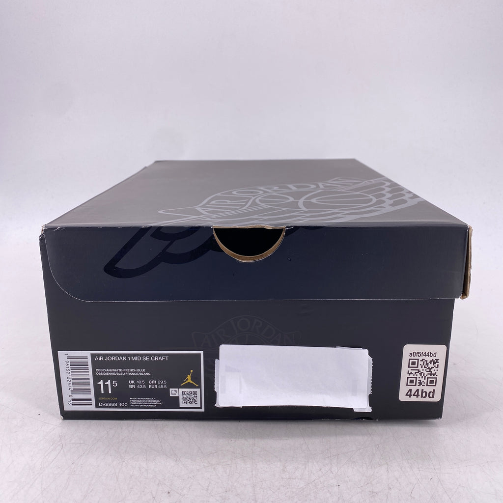 Air Jordan 1 Mid "Obsidian French Blue" 2022 New Size 11.5