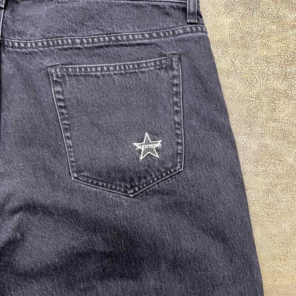 Supreme Jeans "WASHED BLACK" Black Used Size 38