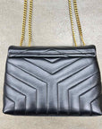 YSL Handbag "LOULOU SMALL" New Black Size Small