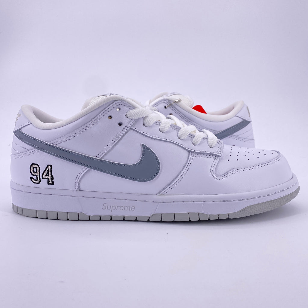 Nike SB Dunk Low "Supreme 94 White" 2025 New Size 9.5