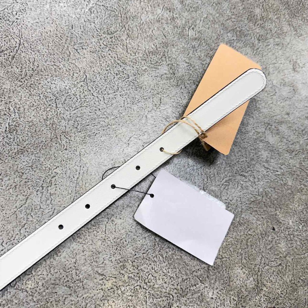 Gucci (W) Belt "GG MINI WHITE BUCKLE" New White Size 40