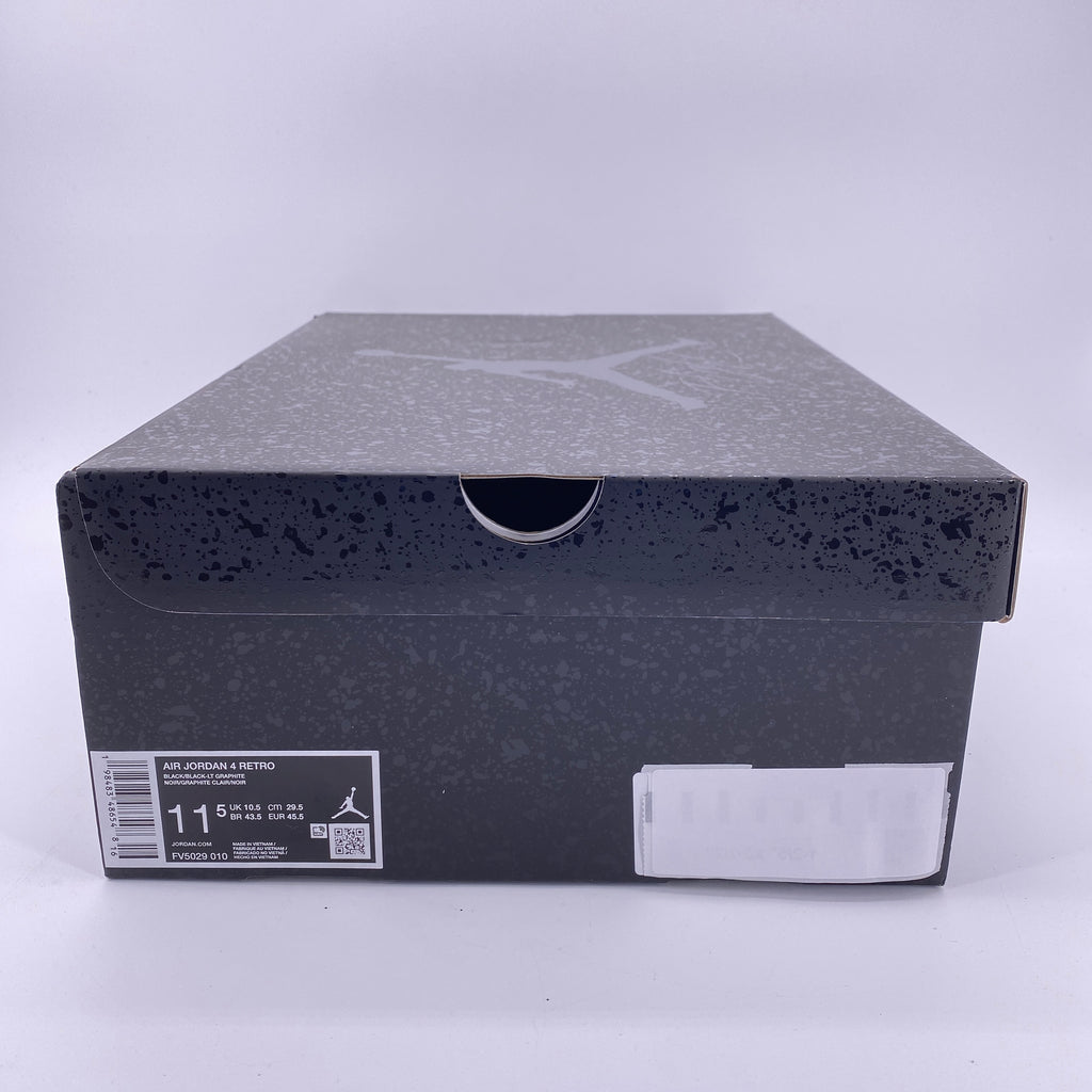 Air Jordan 4 Retro "Black Cat" 2025 New Size 11.5