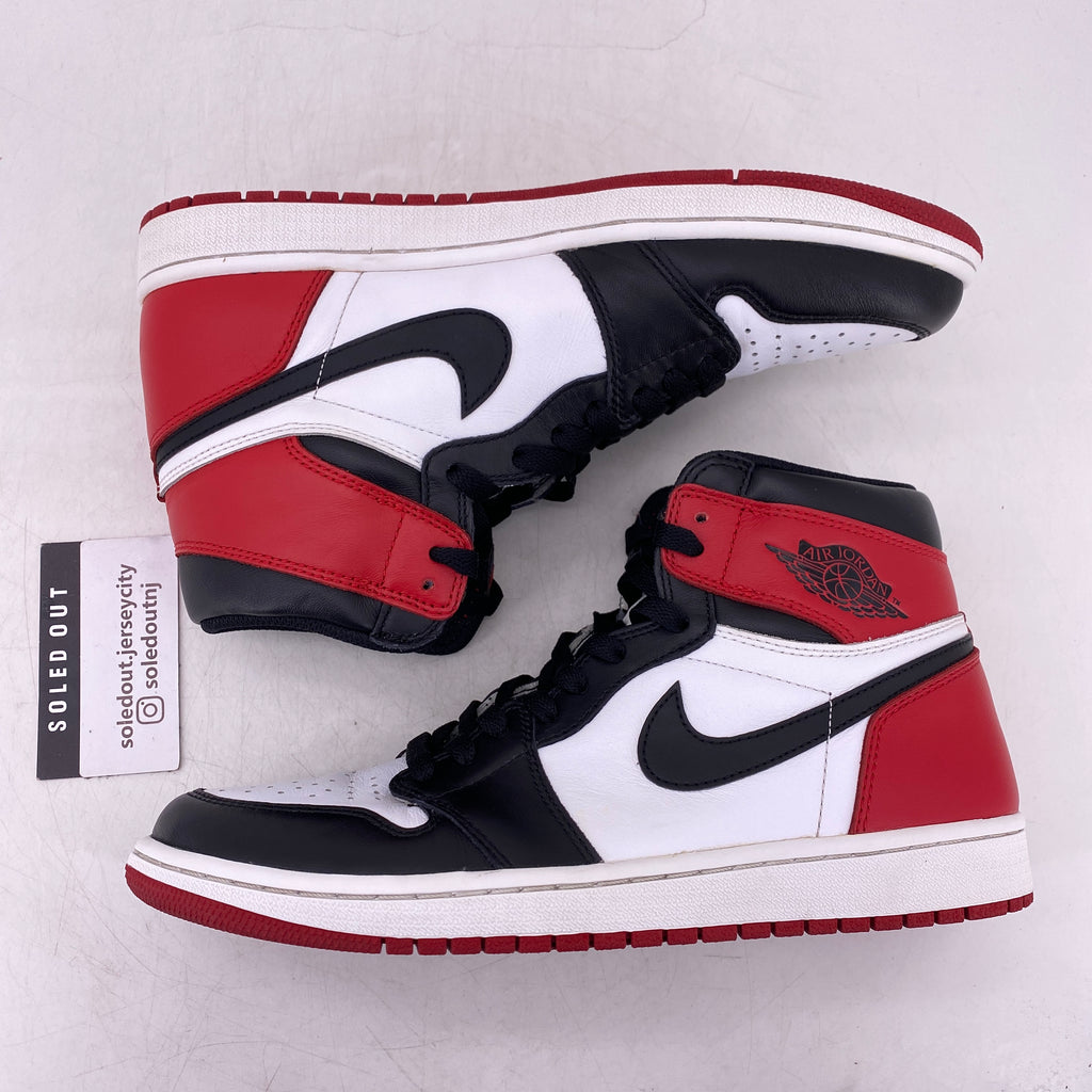 Air Jordan 1 Retro High OG "Black Toe" 2016 Used Size 10