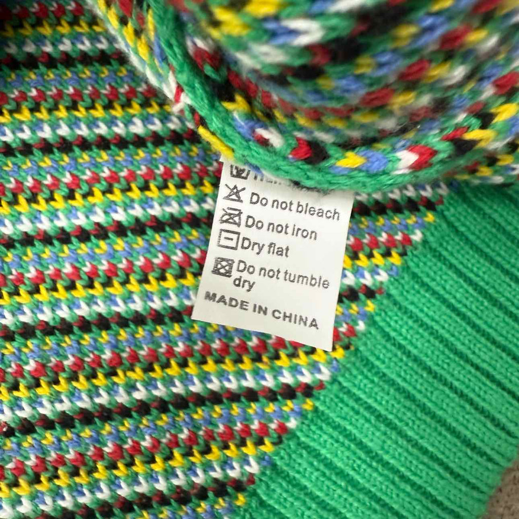 Vale Knit Crewneck "ROADRUNNER" Green Used Size L