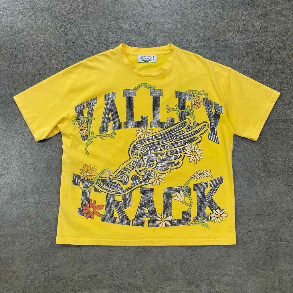 Vale T-Shirt "BLING" Yellow Used Size L