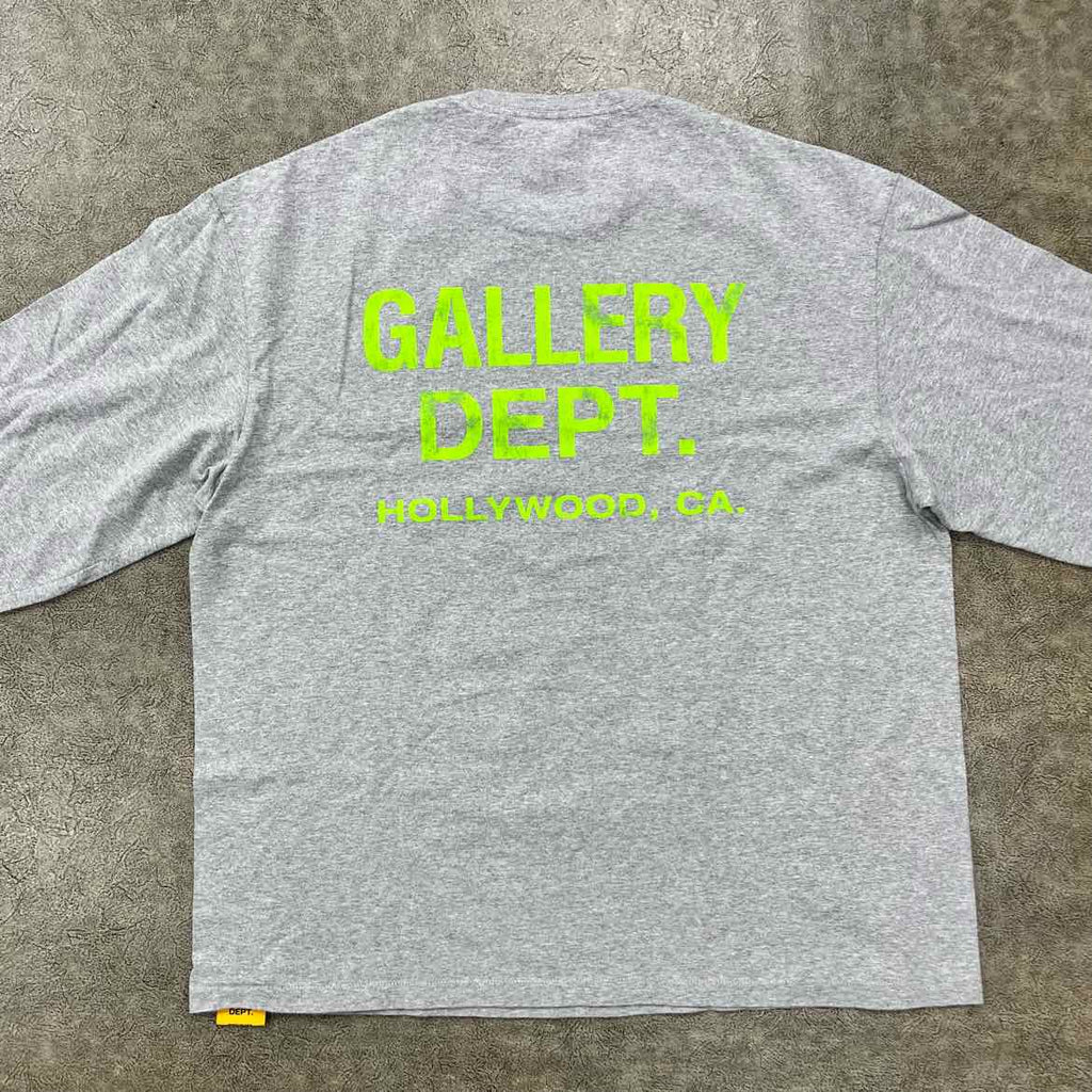 Gallery DEPT. Long Sleeve "LOGO" Heather Grey New Size XL