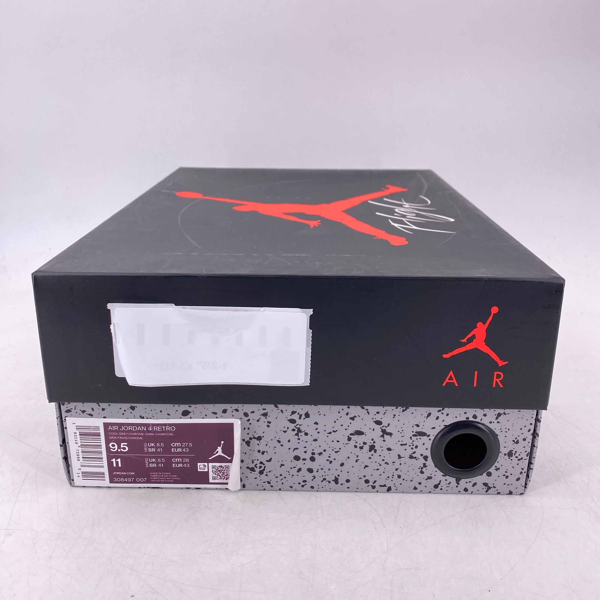 Air Jordan 4 Retro &quot;Cool Grey&quot; 2019 Used Size 9.5