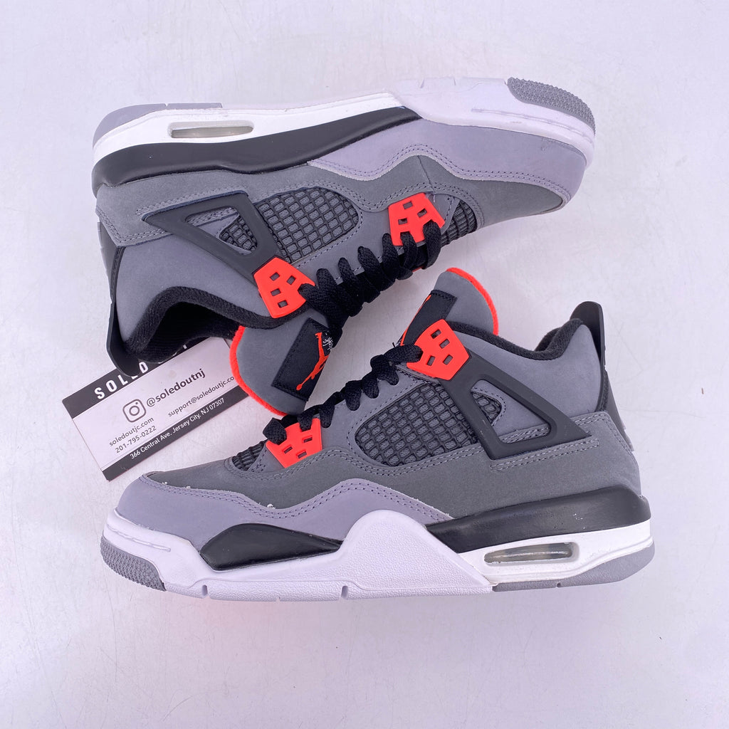 Air Jordan (GS) 4 Retro "Infrared" 2022 New Size 4Y