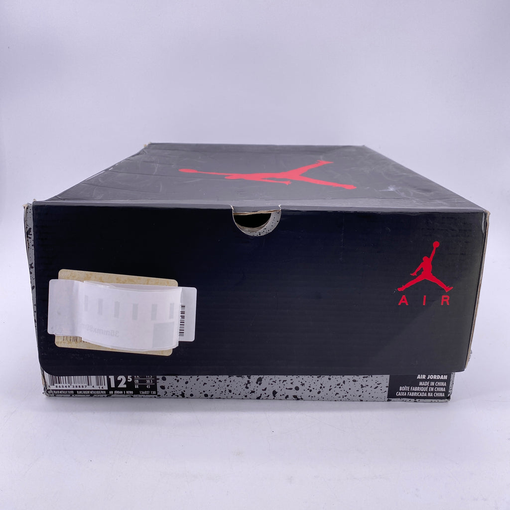 Air Jordan 5 Retro "Metallic White" 2015 Used Size 12.5