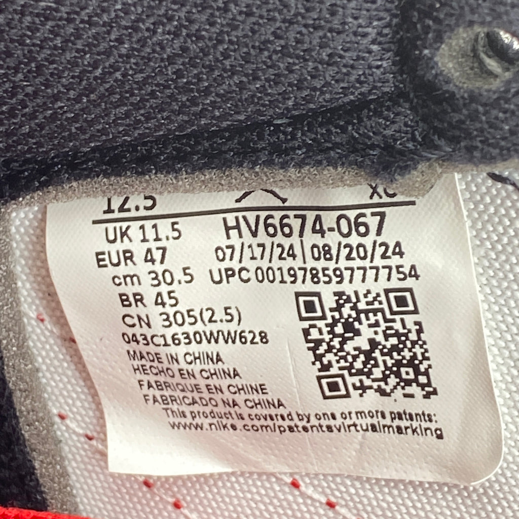 Air Jordan 1 Retro High 85 "Bred" 2025 New Size 12.5