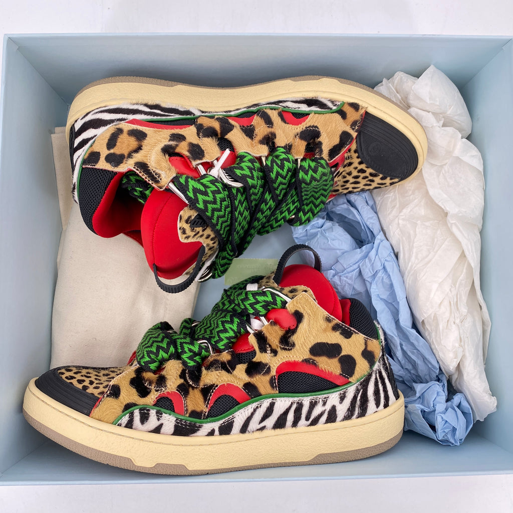 Lanvin Curb Sneaker "Cheetah"  Used Size 41W