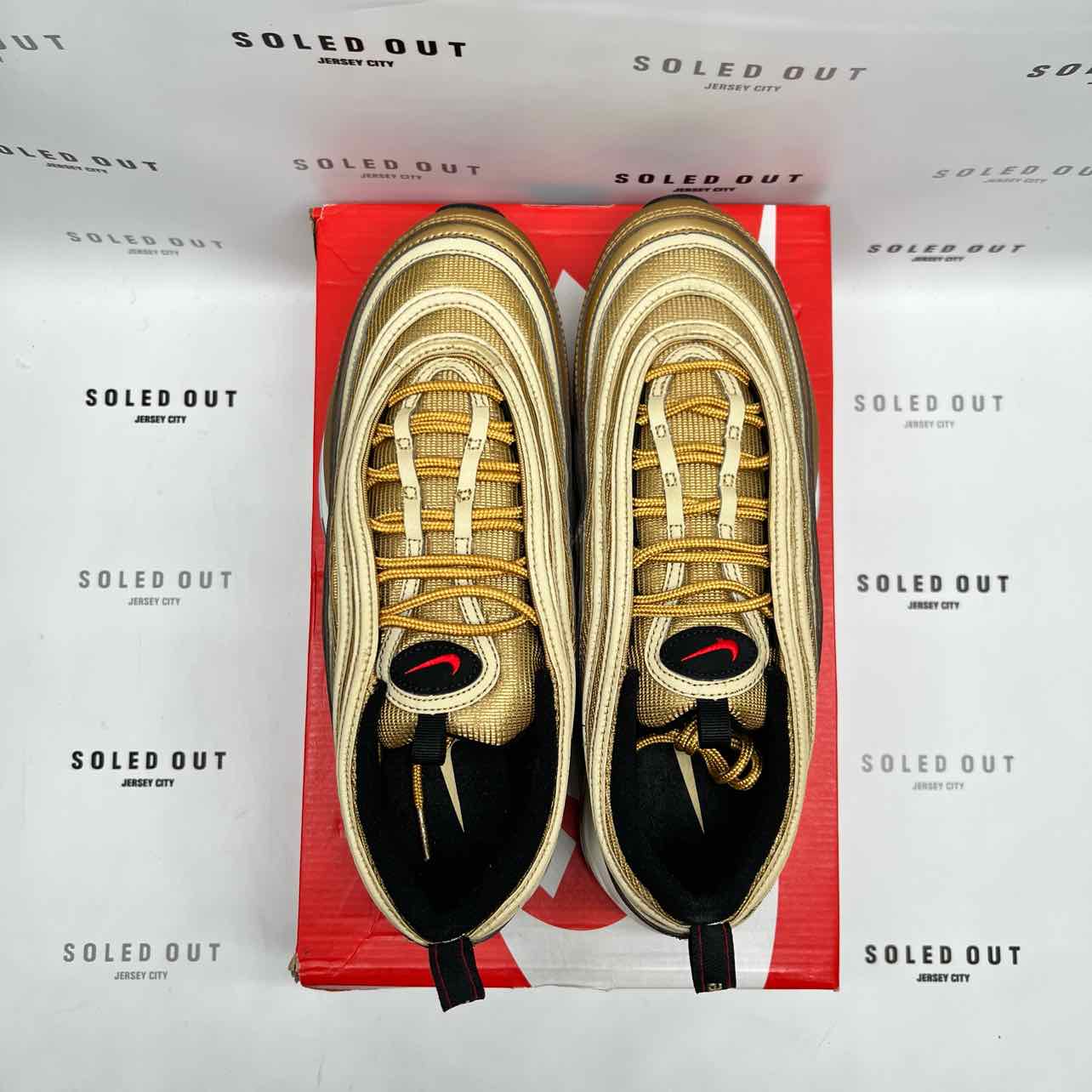 Nike Air Max 97 &quot;Metallic Gold&quot; 2017 New Size 10