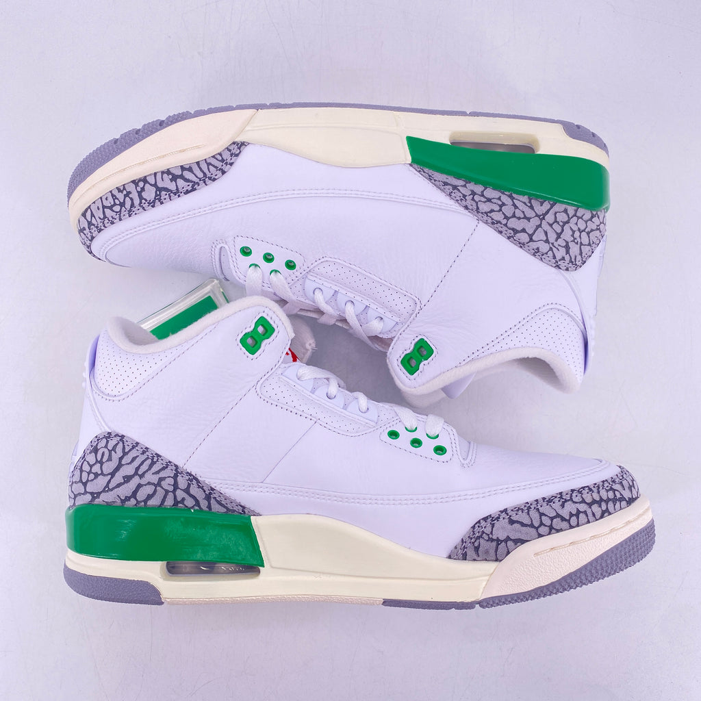 Air Jordan (W) 3 Retro "Lucky Green" 2023 New Size 10.5W