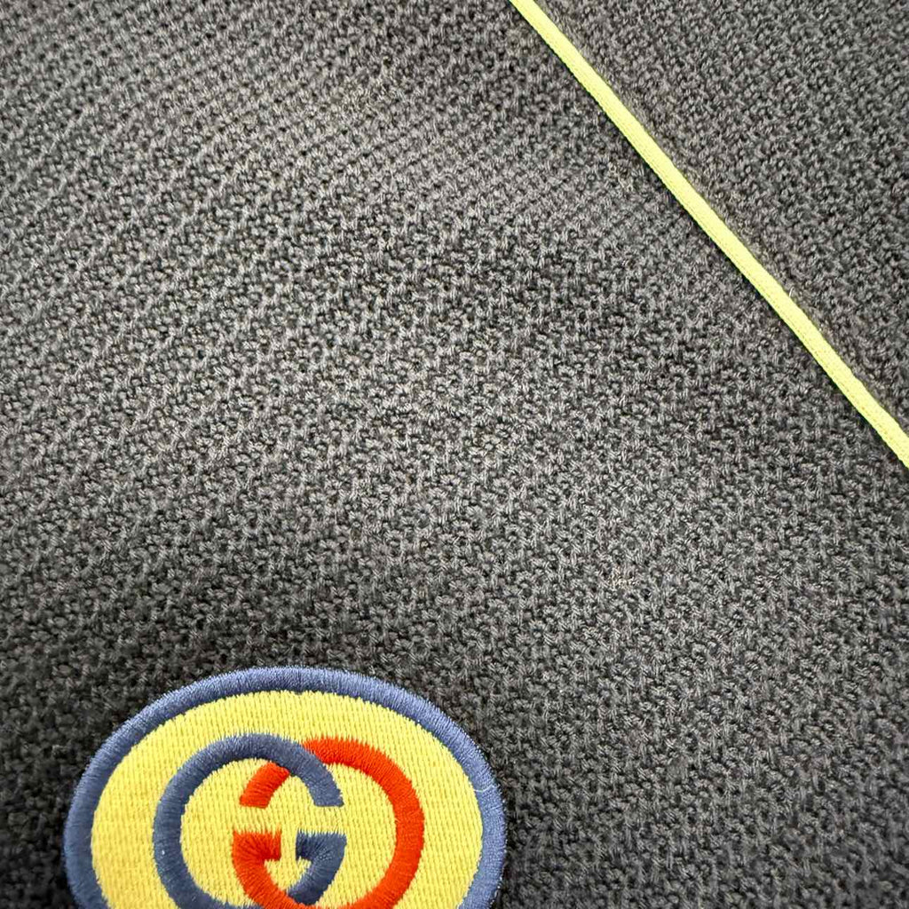 Gucci Zip Up "STRIPED LOGO" Navy Used Size XL