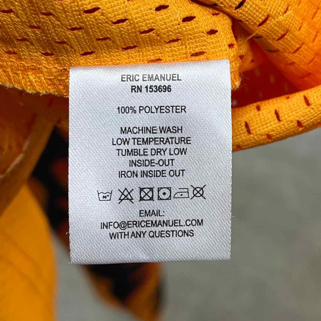 Eric Emanuel Jersey "SPORT" Orange Used Size 2XL