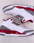 Air Jordan 3 Retro "Cardinal Red" 2022 Used Size 8