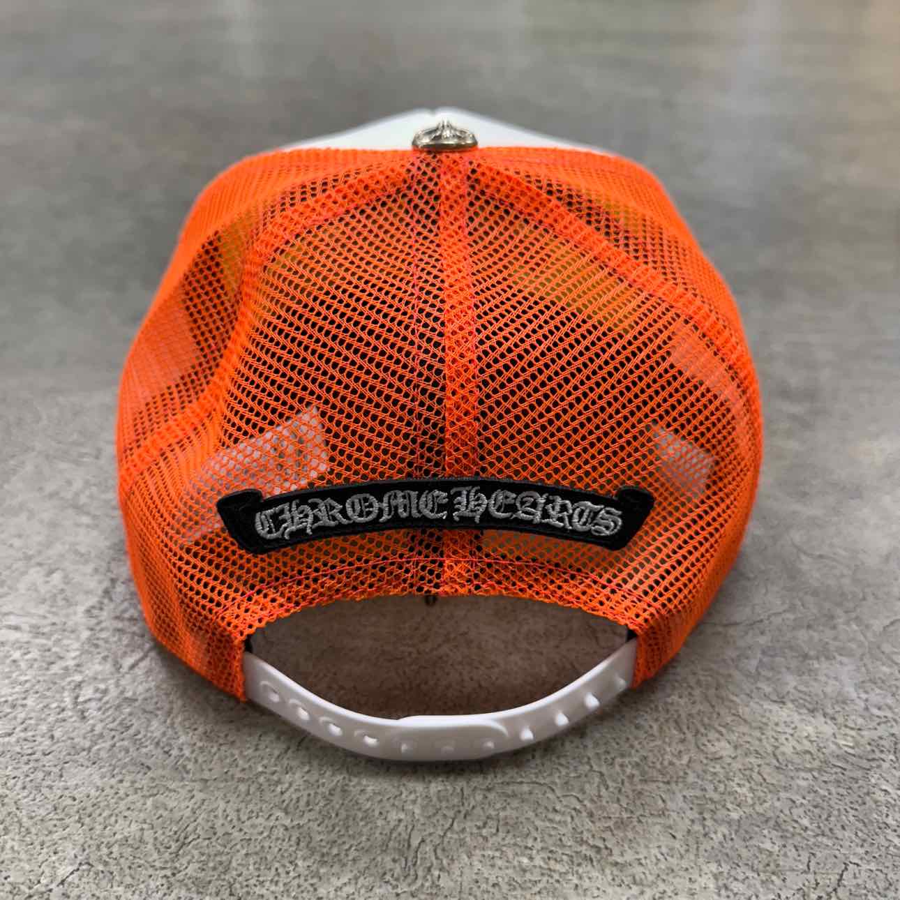 Chrome Hearts Trucker Hat &quot;TRIPLE CROSS&quot; New Orange Size OS