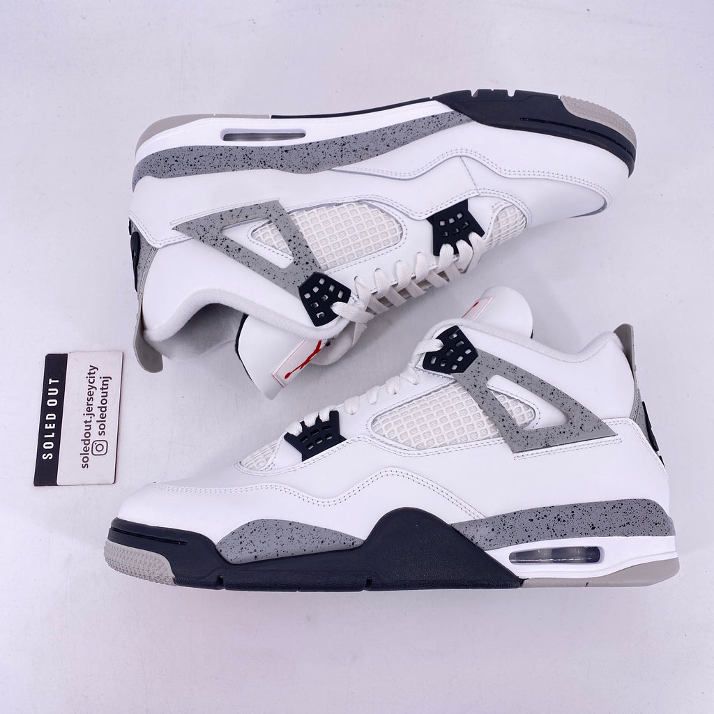 Air Jordan 4 Retro "White Cement" 2025 New Size 13
