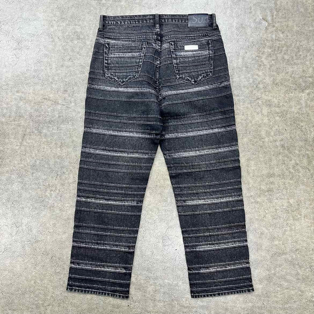 Supreme Pant "LAYERED DENIM" Black Used Size 32
