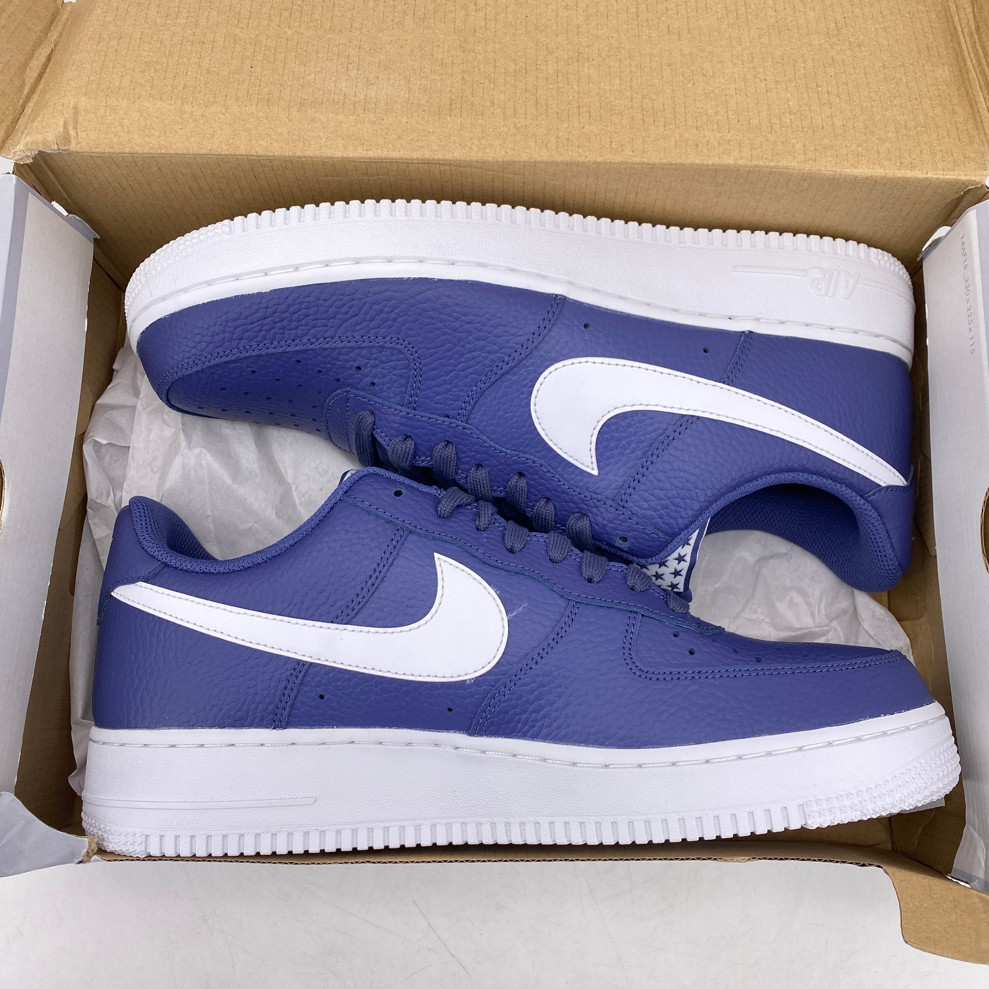 Nike Air Force 1 Low &quot;Blue Recall White&quot; 2018 New Size 10.5