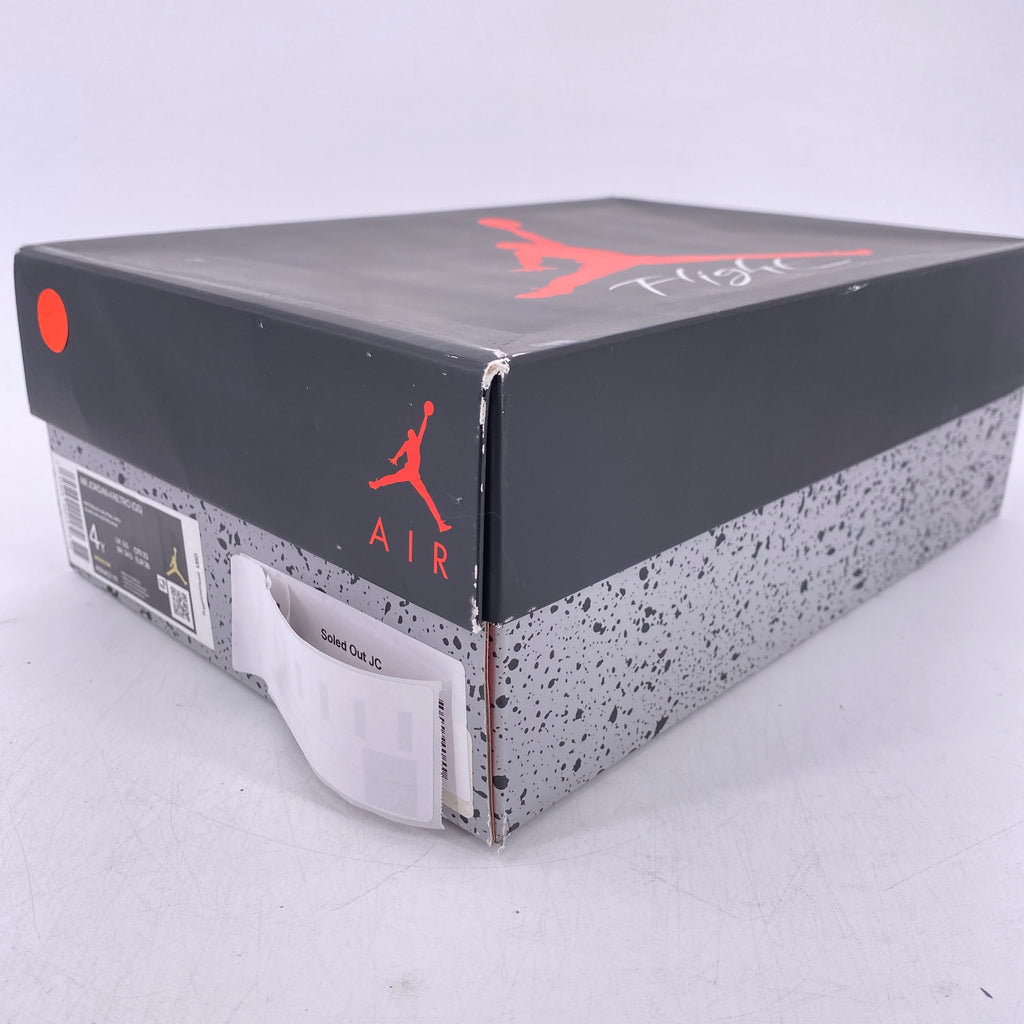 Air Jordan (GS) 4 Retro "Military Black" 2022 New Size 4Y