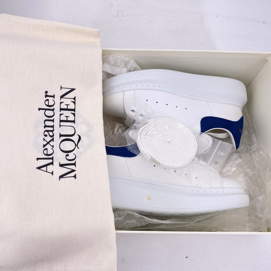 Alexander McQueen Oversized Sneaker "White Blue" 2019 New Size 34