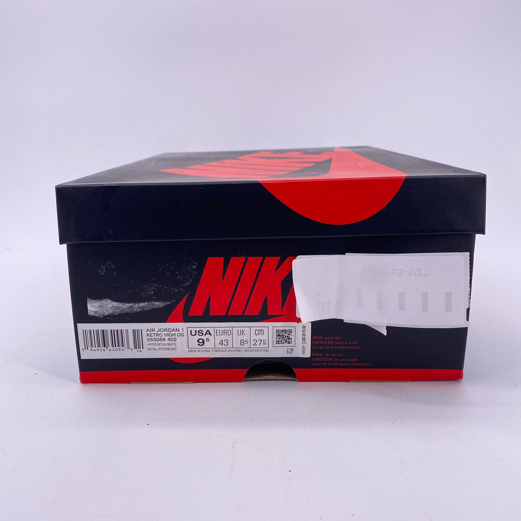 Air Jordan 1 Retro High OG "Hyper Royal Sg" 2021 New Size 9.5