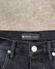 Purple Jeans "KNEE RIPS" Black Used Size 32