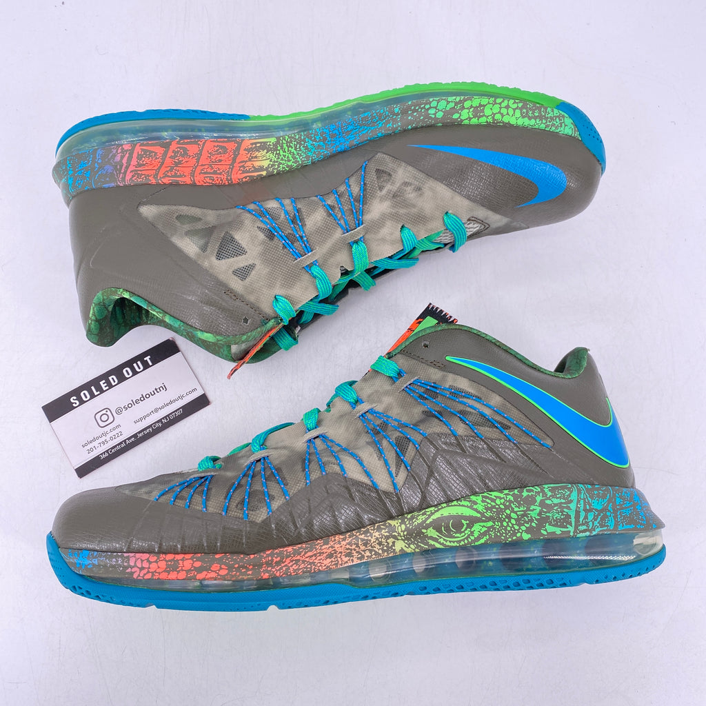 Nike Air Max Lebron X Low "Reptile" 2013 Used Size 11.5