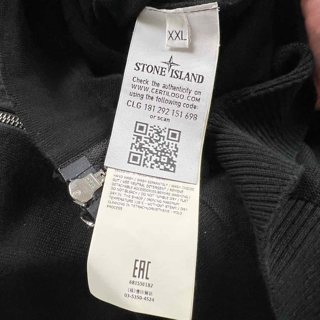 Stone Island Sweater "PATCH" Black Used Size XXL