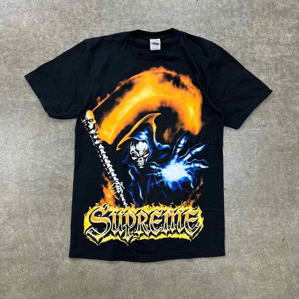 Supreme T-Shirt "GRIM REAPER" Black Used Size S