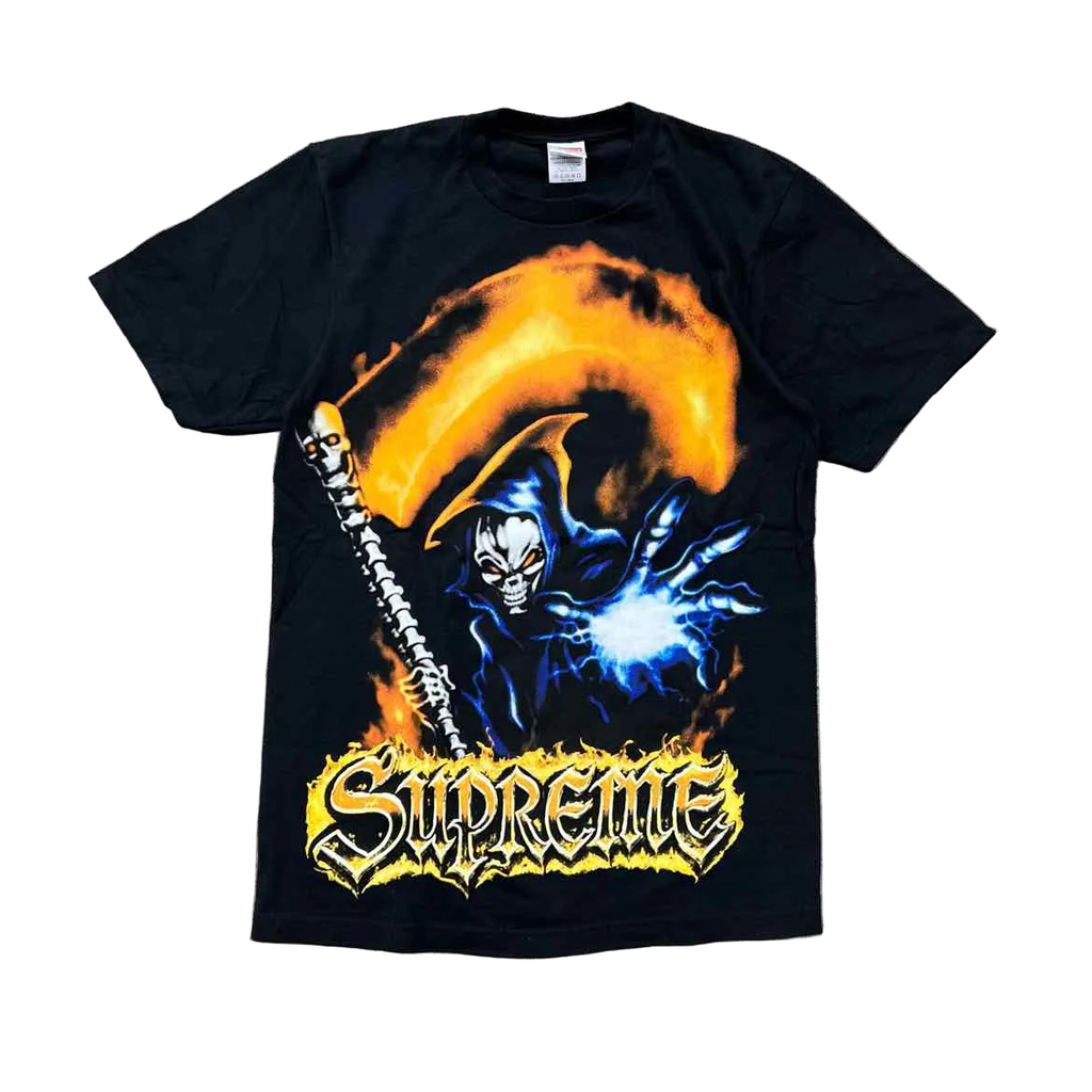 Supreme T-Shirt "GRIM REAPER" Black Used Size S