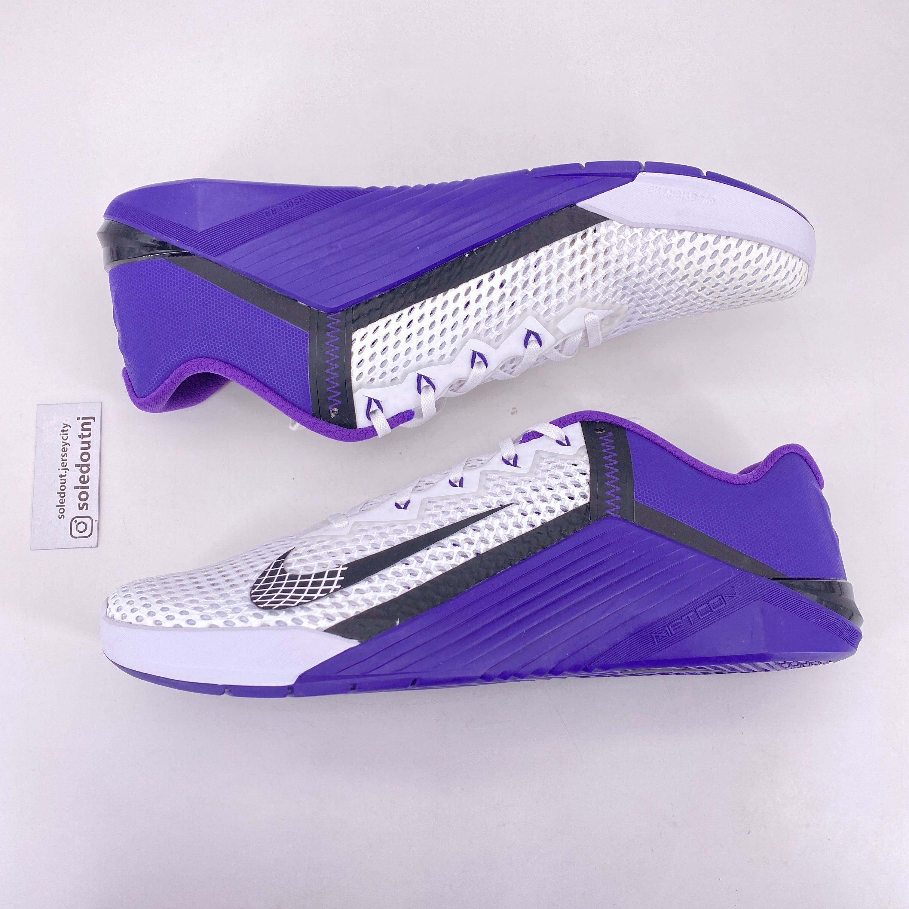 Nike Metcon 6 &quot;BLACK PURPLE&quot; 2020 Used Size 14
