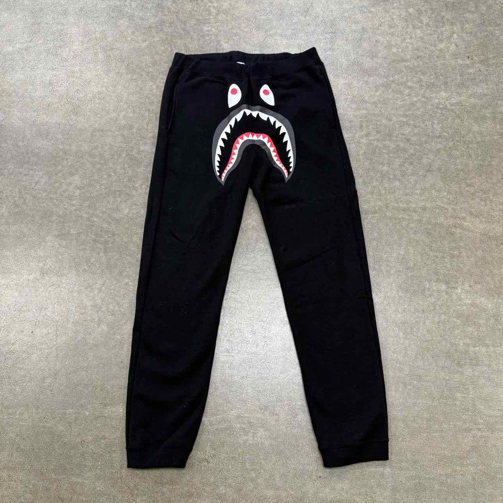 Bape Sweatpants "SHARK" Black Used Size XL Bape