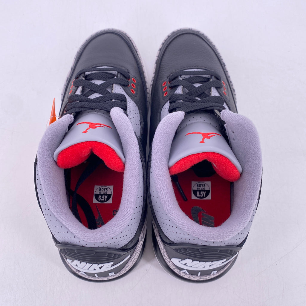 Air Jordan (GS) 3 Retro "Black Cement" 2024 New Size 6.5Y