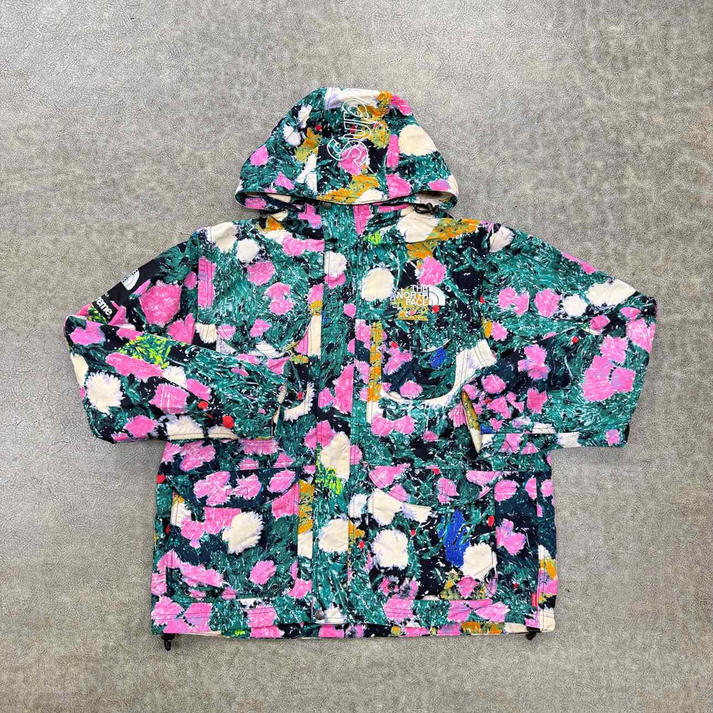 Supreme Jacket "FLOWERS" Multi-Color Used Size L