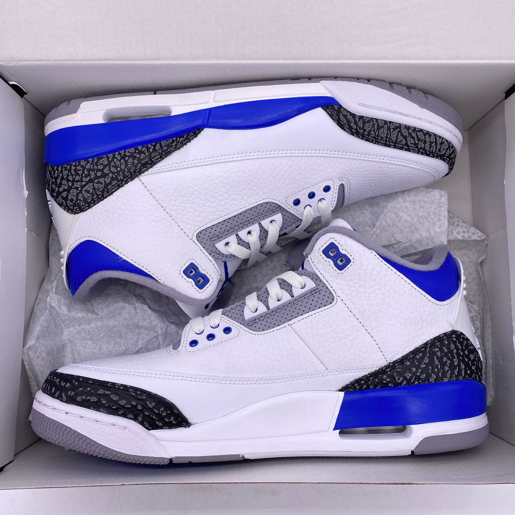 Air Jordan 3 Retro "Racer Blue" 2021 New Size 11