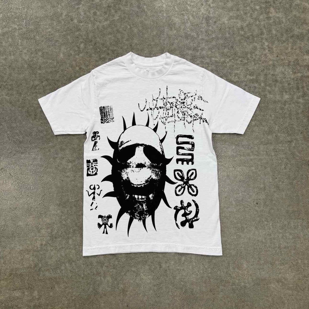 Travis Scott T-Shirt "C1" White Used Size S