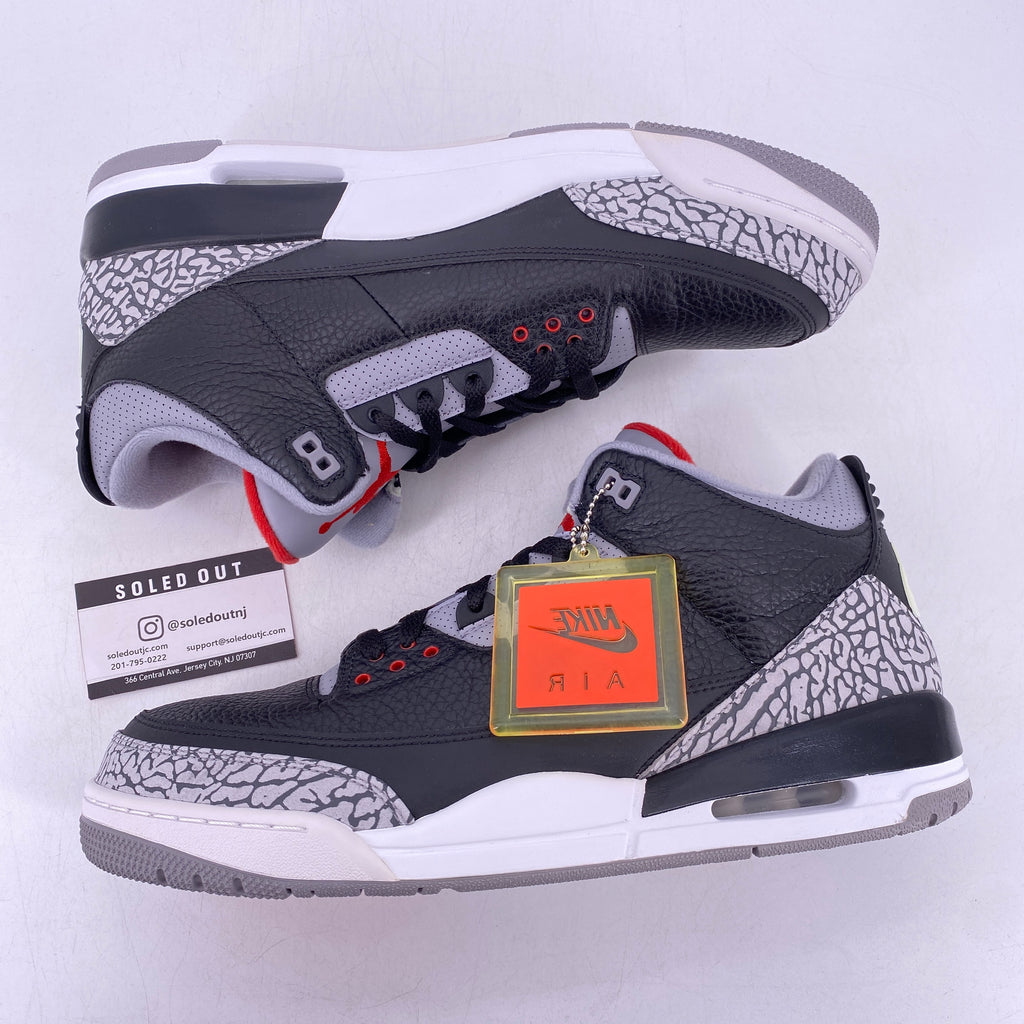 Air Jordan 3 Retro "Black Cement" 2018 New Size 13