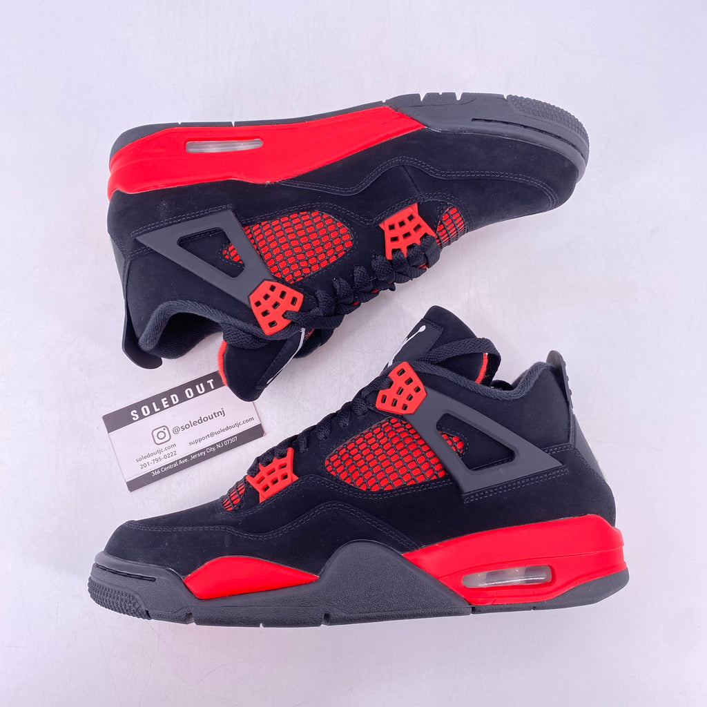 Air Jordan 4 Retro "Red Thunder" 2022 New Size 8.5