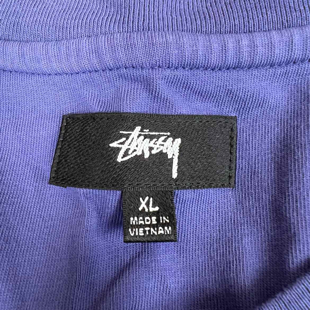 Stussy Long Sleeve "INSIDE OUT" Purple New Size XL
